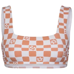 Roxy - Women's Check It 2 Bralette - Haut De Maillot -Swim Zone Soldes roxy womens check it 2 bralette haut de maillot 1